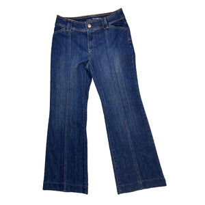 Chicos Jeans Womens Size 00 (US 2) Platinum Trouser High Rise Classic Blue Denim